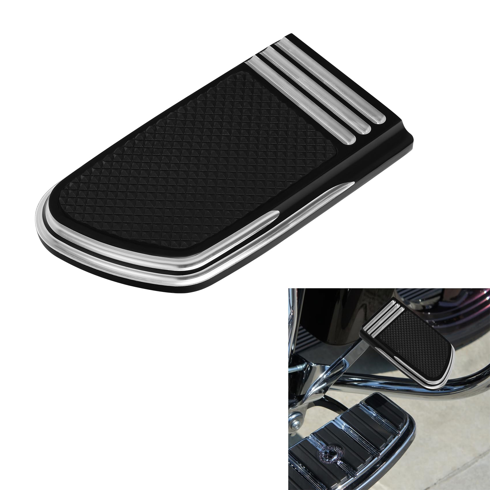 Motorrad-Bremspedal Geeignet für Harley Softail FL '86-'17 Dyna FLD '12-16 Touring und Trike '87-'23