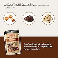 Vista 5 de Dave's Sweet Tooth Toffee - Conjunto de regalo de toffee de chocolate con leche (4 oz. x 3) - Toffee suave gourmet de chocolate casero y hecho a