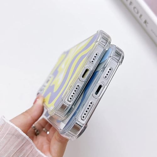 Miniatura 4 de Ginkgonut Funda compatible con iPhone 11 Pro Max, diseño ondulado simple y moderno para mujeres y niñas, funda de TPU suave + protección de