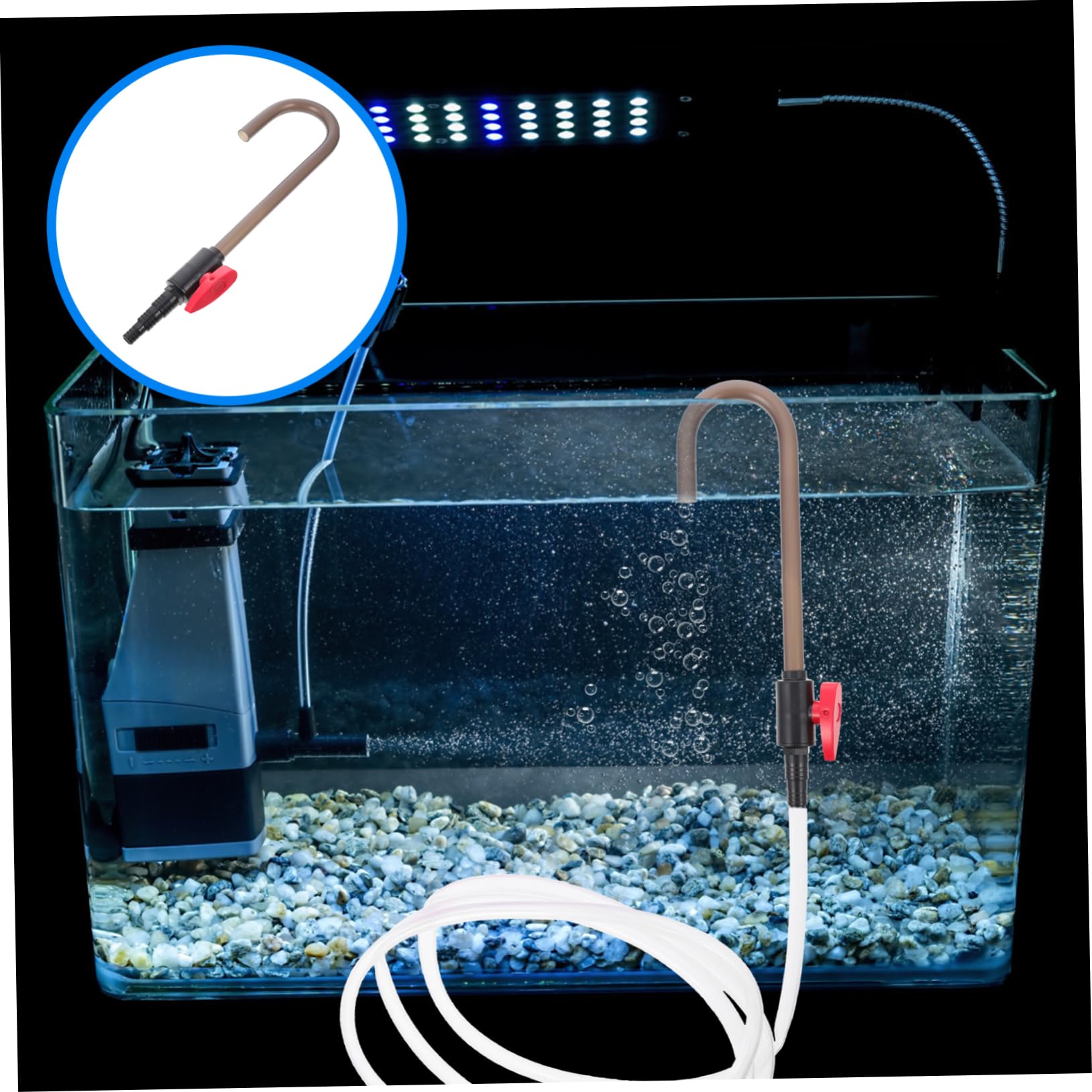 minkissy 5piezas Manguera De Cambio De Agua para De Riego Colgante Accesorio Práctico para De Peceras Herramienta De Limpieza para Sin