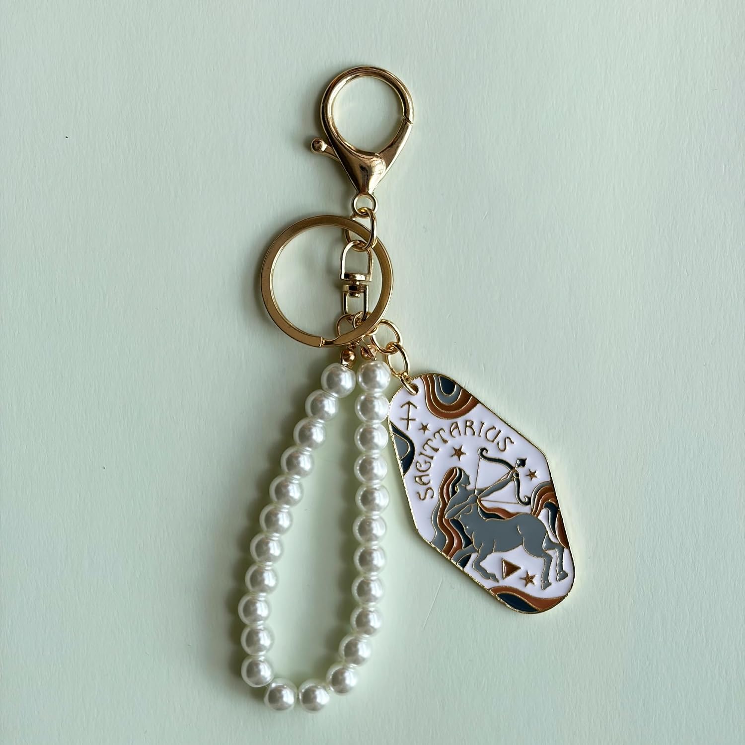 Gemini/Cancer/Leo/Virgo/Libra/Scorpio/Sagittarius/Capricorn Zodiac Sign Keychain Enamel Metal Accessories Gifts image 5