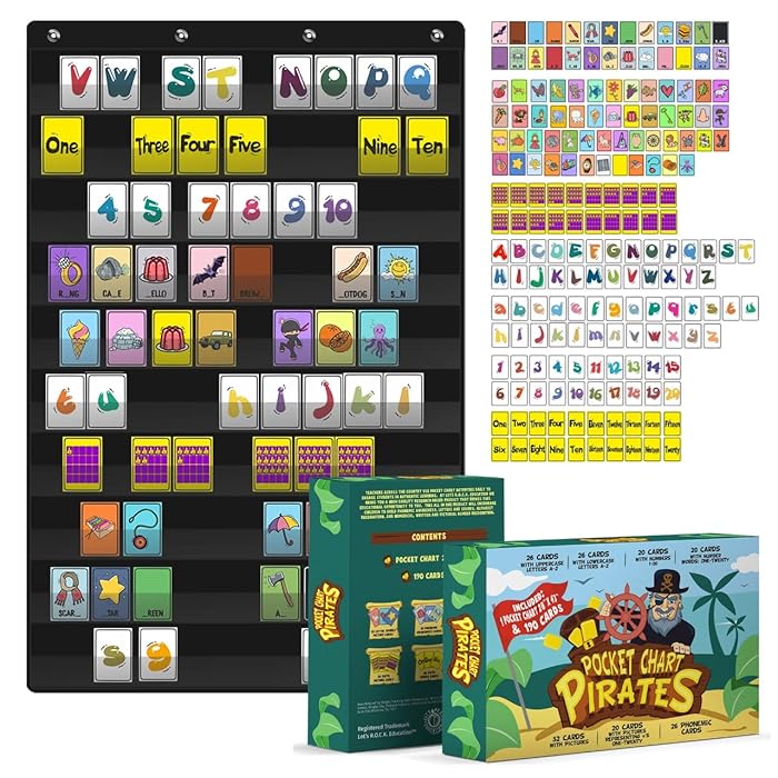 Buy Pocket Chart For Classroom With 190 Cards Kindergarten Learning