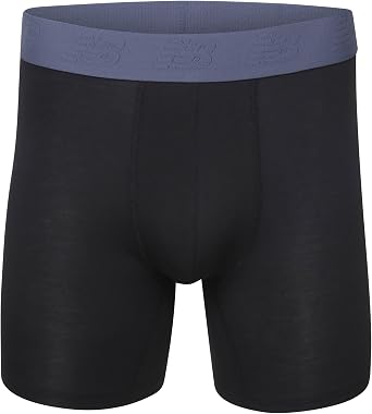 New Balance Men's Ultra Smooth Microfiber Lightweight Breathable Performance Boxer Brief Underwear (4 Pack)