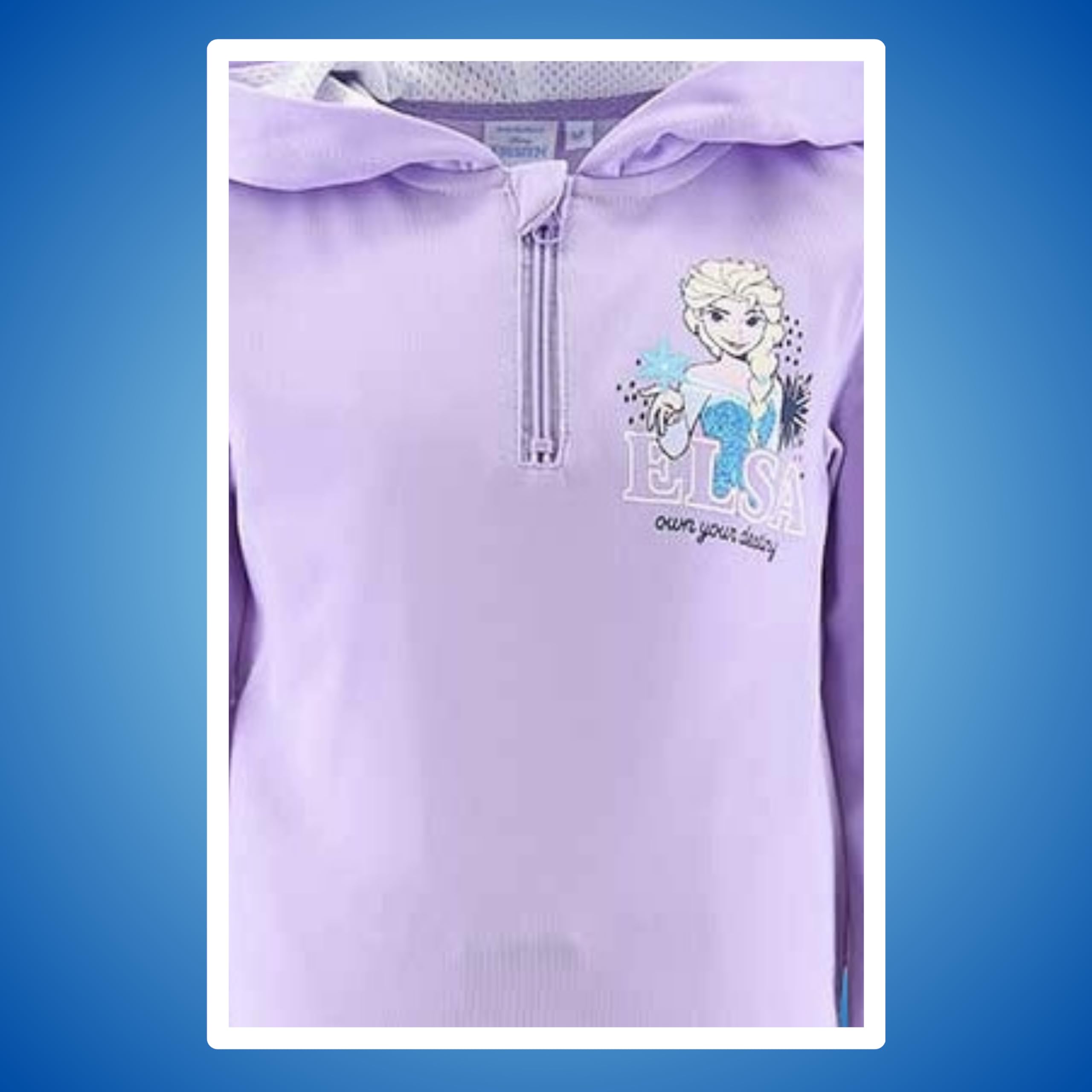 Disney Elsa Chandal para Niñas, Conjunto 2 Piezas para Niñas, Frozen Sudadera con Capucha y Pantalones, Traje Deportivo Morado, Tallas 3 a 8 Años (FR/ES, Edad, 5 años, Regular, Morado)