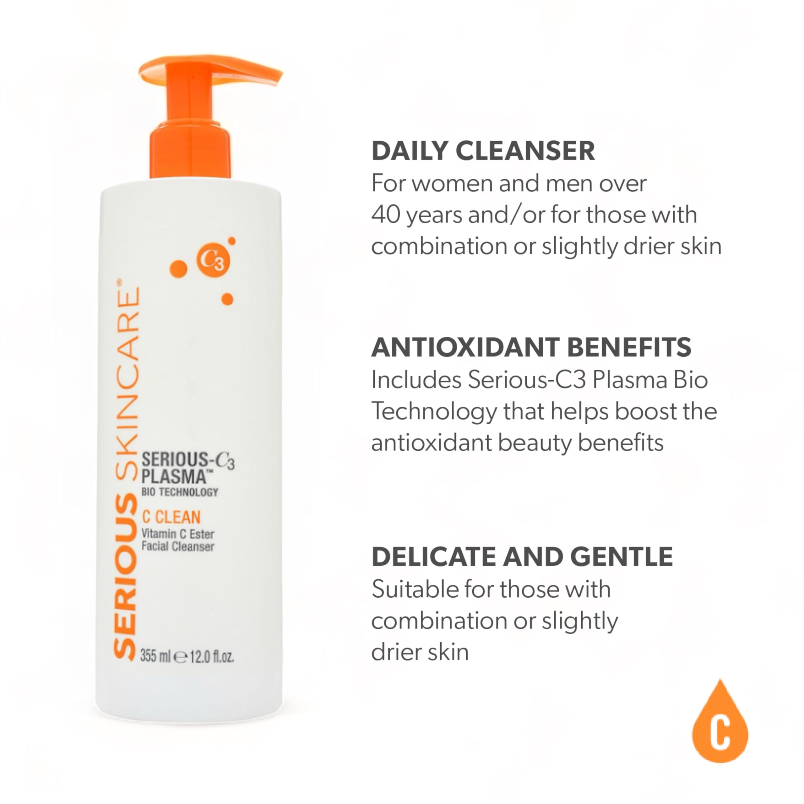 Serious Skincare C Clean Hydrating Vitamin C Facial Cleanser