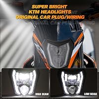 DREAMIZER Motorcycle LED Fényszóró E24 6500K Enduro ATV KTM Kompatibilis 3