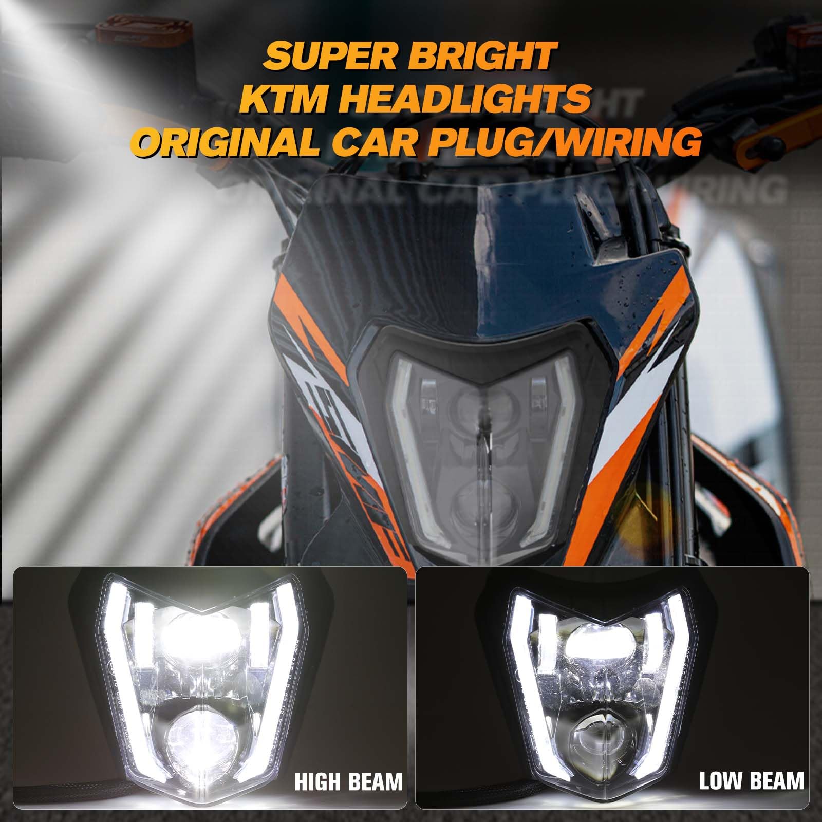 Faro LED Moto Dirt Bike DREAMIZER | 6500K 3000LM | DOT Omologato | Plug & Play - Foto 11