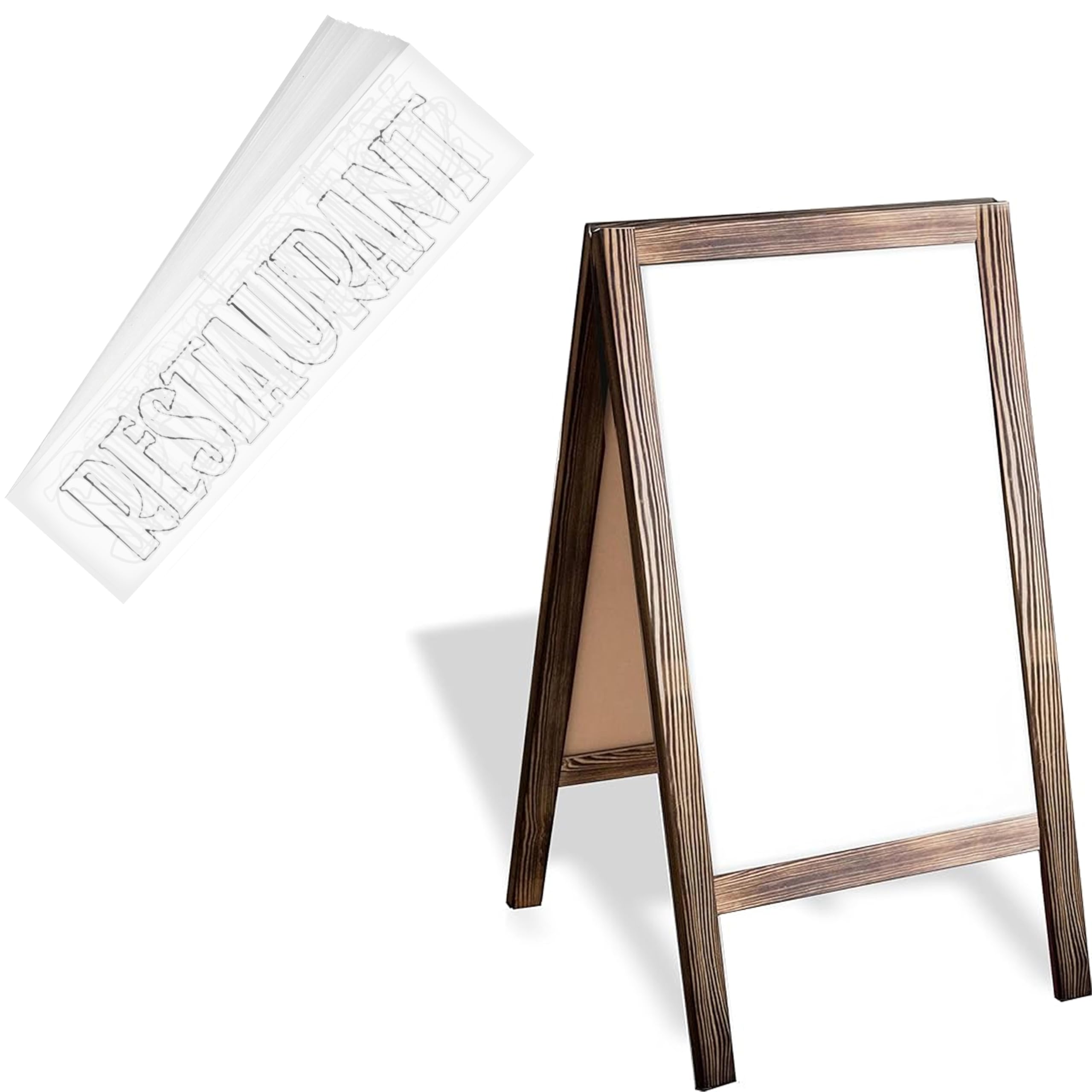 Amazon.com: Ilyapa Wooden A-Frame Whiteboard Sign, 40x20 inch