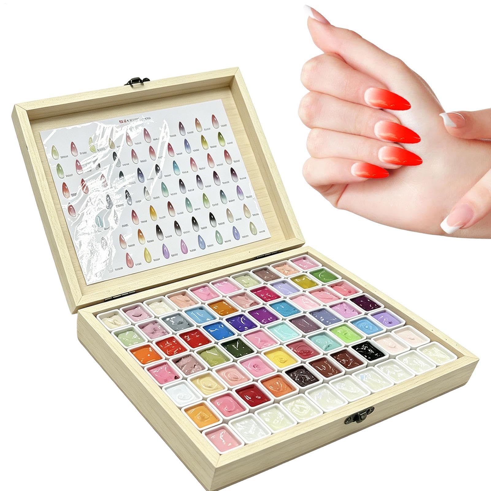 Gel-Nagellack 70 Farben Patting Maniküre Design Palette | Gel-Nagellack-Farben Geeignet Für Party, Spa, Studio, Salon, Zuhause, Reisen, Anfänger, Frauen Und Mädchen