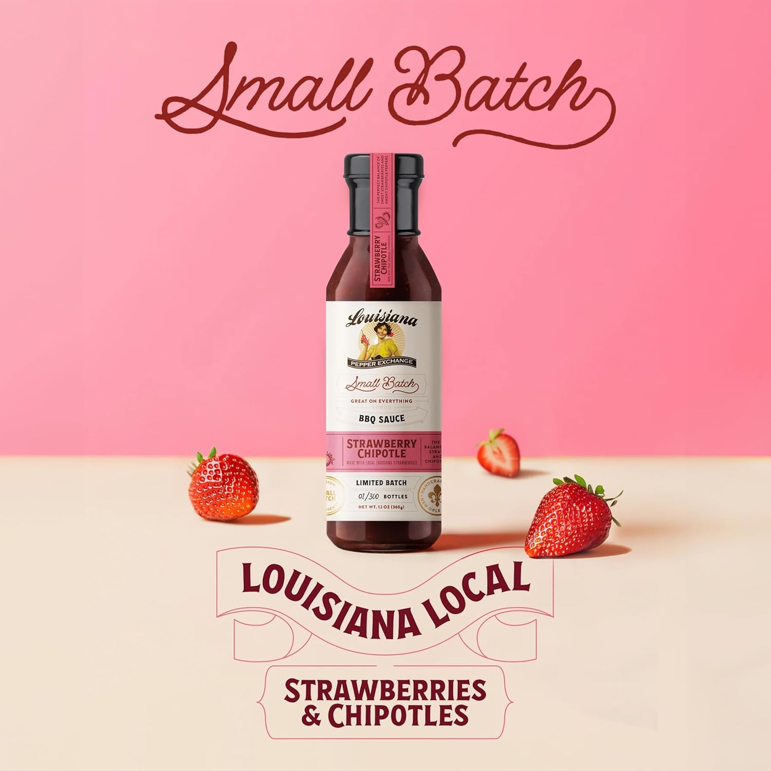 Louisiana Pepper Exchange Strawberry Chipotle BBQ Sauce, Gluten-Free, 12 Fl Oz, 2-Pack - Image 7