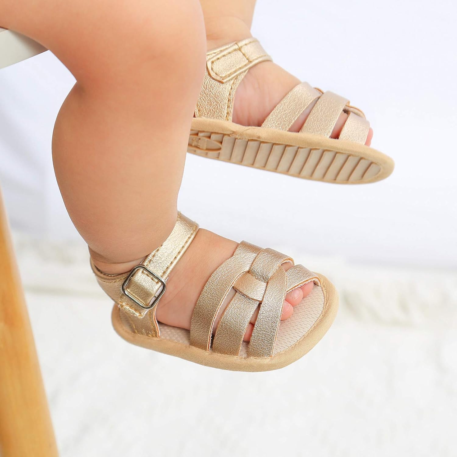 Baby Boys Girls Summer Sandals Infant Soft Sole Rubber Sole Non-Slip Outdoor Beach Shoes Toddler First Walkers Shoes Breathable Athletic Sports Anti-Slip Shoes Prewalker Flat Crib Shoes 0-12 Months : Clothing, Shoes & Jewelry