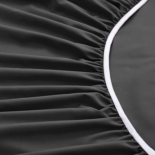 Miniatura 6 de Horbaunal Sábanas King con bolsillo extraprofundo - Se adapta a colchones de 18 a 24 pulgadas de profundidad - Juego de 6 piezas de lujo hotelero