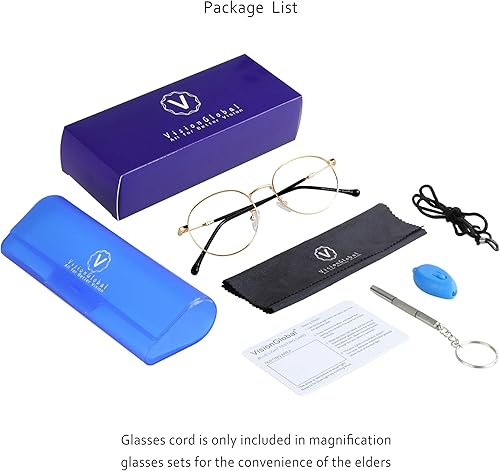 Miniatura 6 de VisionGlobal Blue Light Blocking Glasses for WomenMen, Anti Eyestrain,TV Glasses, Stylish Oval Frame, Anti Glare