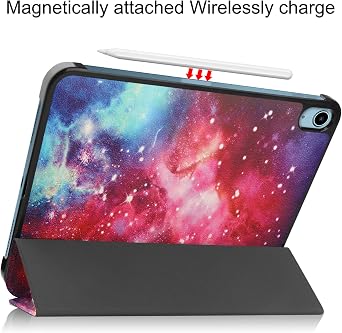 iPad 10 Case, iPad 10th Generation Case, 2022, iPad 10.9 Inch 10th Generation Case, iPad 10 2022 Case, iPad 10.9 Case, iPad 10.9 2022 Case, iPad 10.9 Case, iPad 10.9 Cover, iPad 10.9 2022 Cover, 2022 Case, Pokaas Case New Model tablet case with auto sleep function Trifold Stand Function, Full Protective Case, Maglet Opening/Closing Type, Scratch Prevention, Thin, Lightweight, Stylish, Beautiful, Shock Absorbing iPad 10, Galaxy