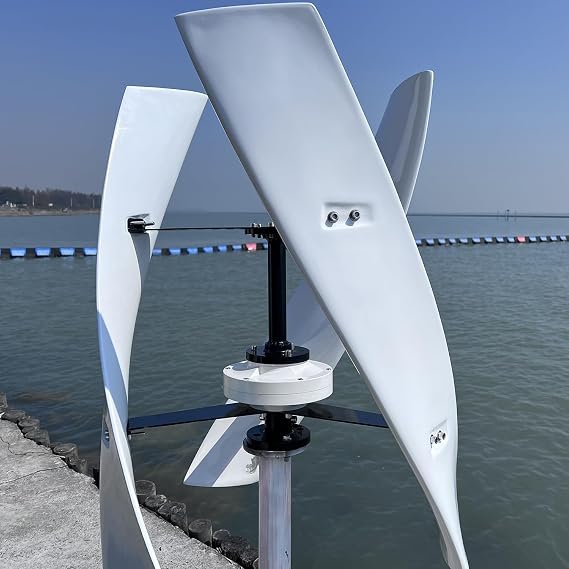 10000W Vertical Axis Maglev Wind Turbine Generator VAWT Wind Power Generator Kits with LCD MPPT Charge Controller Charge