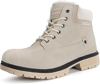 Eagsouni Botas de homem mulher quente pele botins de neve antiderrapantes inverno impermeáveis Trekking ao ar livre sapatos