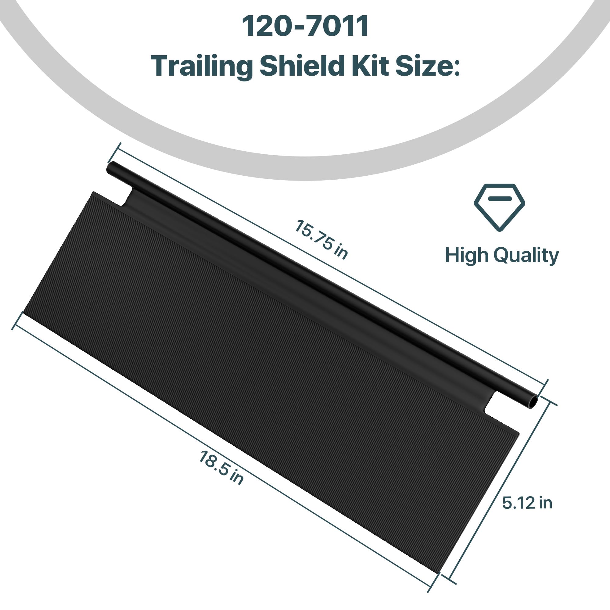 120-7011 Kit de rabat de protection arrière compatible avec tondeuse à gazon Toro 53,3 cm / tondeuse à gazon Super Recycler, pièce de rechange pour tondeuse à gazon Toro, remplace : 107-7496 114-1586