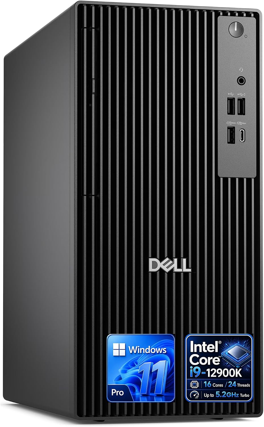 Desktop Tower, Intel Core i9-12900K(16 Cores, 24 Threads) Processor, 32GB DDR5 RAM, 1TB PCIe SSD, Dual 4K Monitor Support (HDMI & DP), Wi-Fi, Bluetooth, USB-C, Windows 11 Pro, Wired KB & Mouse