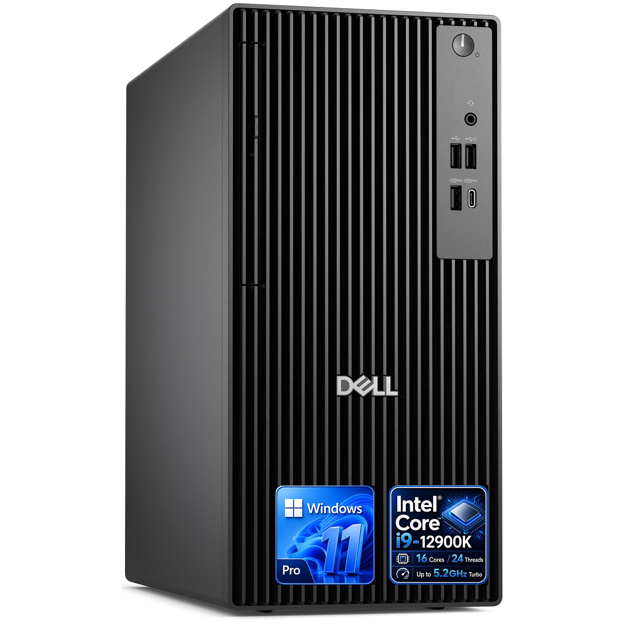 Dell Desktop Tower, Intel Core i9-12900K(16 Cores, 24 Threads) Processor, 64GB DDR5 RAM, 1TB PCIe SSD, Dual 4K Monitor Support (HDMI & DP), Wi-Fi, Bluetooth, USB-C, Windows 11 Pro, Wired KB & Mouse 64GB RAM & 1TB SSD
