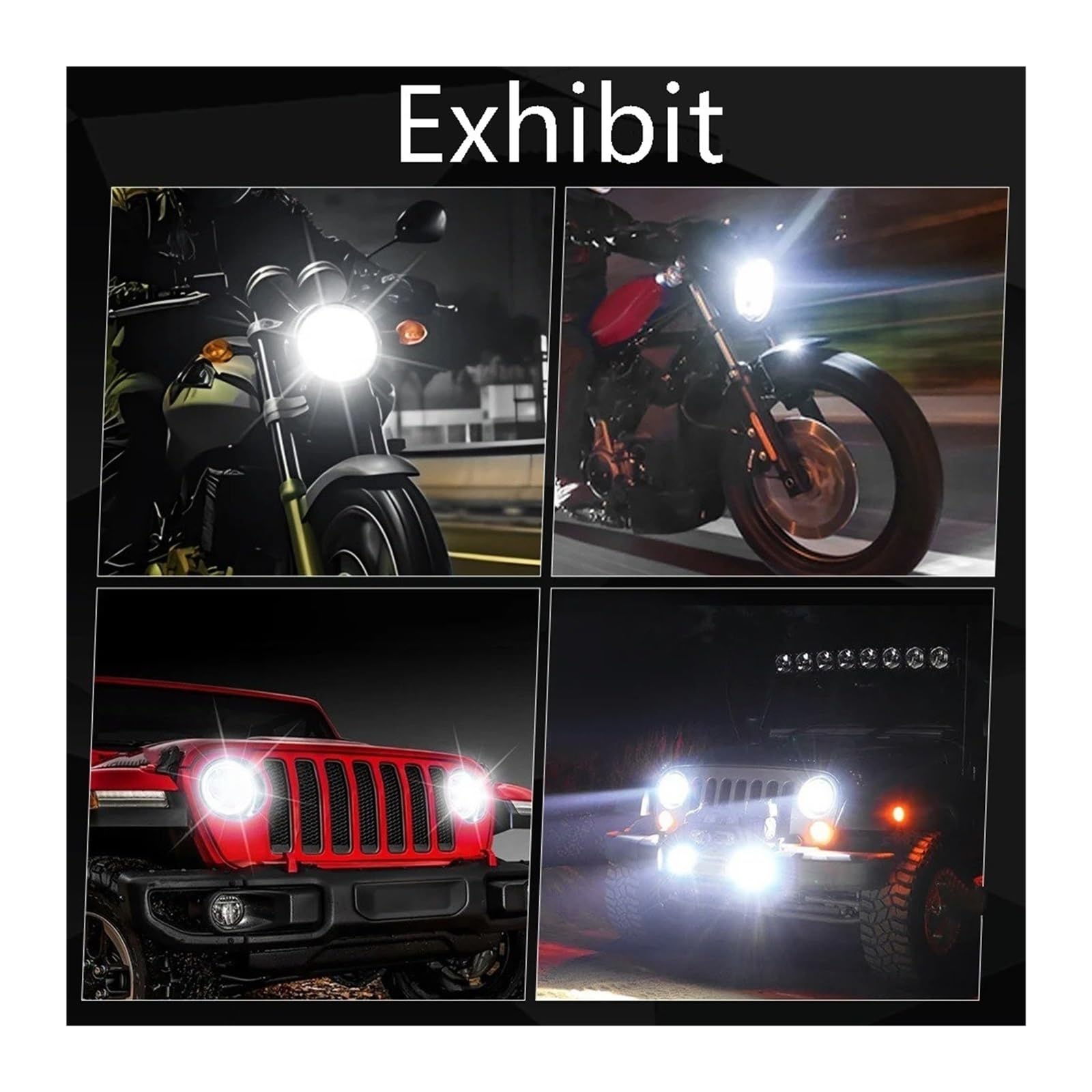 Fari anteriori per moto Per SUZUKI Per Jeep Per Wrangler Per Ford Faro LED Rotondo Da 7 Pollici Per Moto E Fuoristrada(2 pcs J0036)