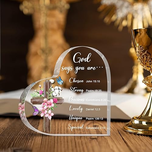 Miniatura 4 de Regalos cristianos de acrílico para mujer, regalos inspiradores con versículos de la Biblia y oraciones, regalos religiosos con las Sagradas