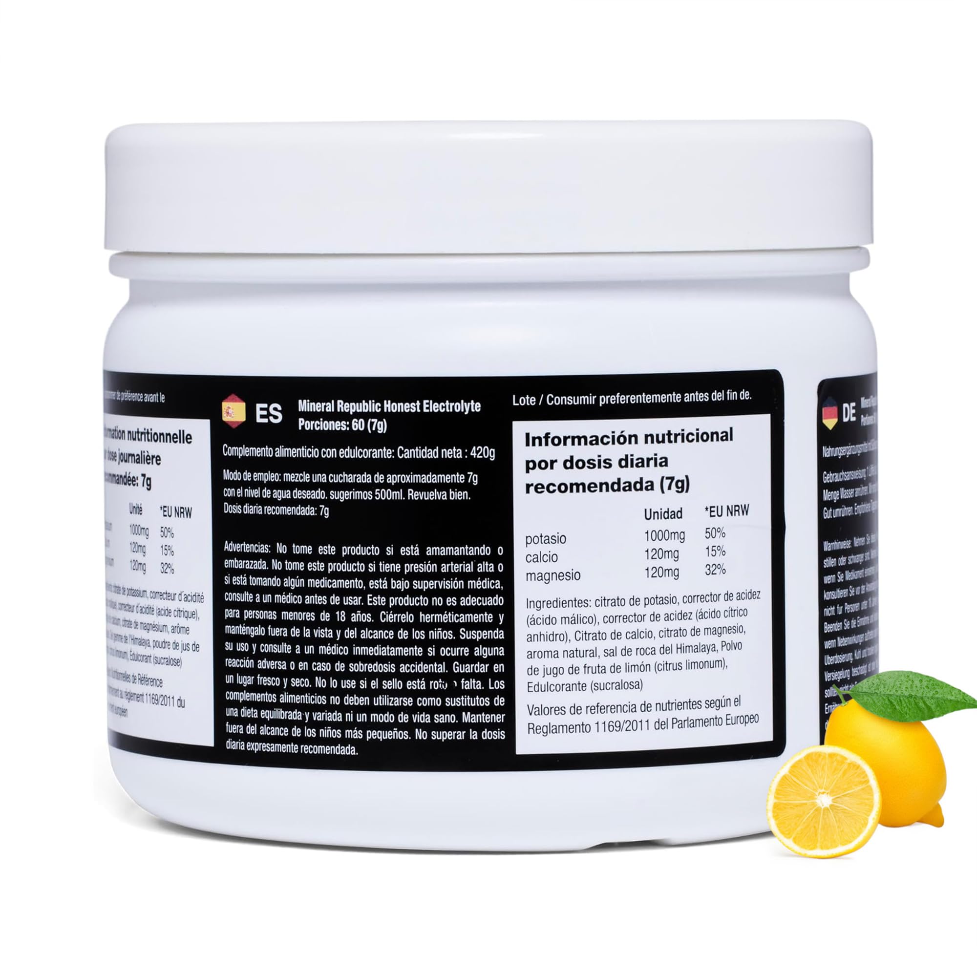 Honest Electrolyte Powder: Electrolitos de alta potencia sin azúcar/