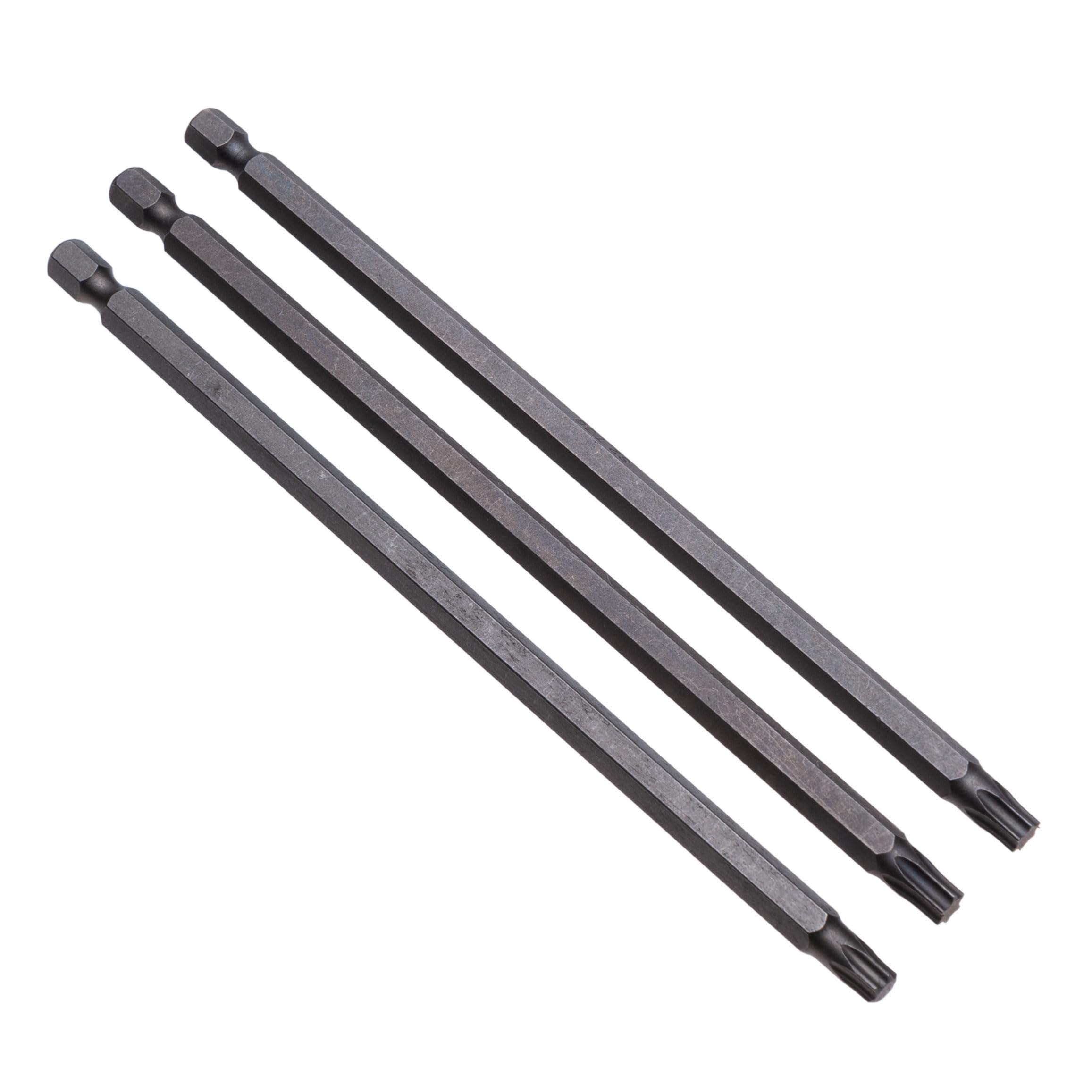 TX 30 Long Torx Bit, 30mm x 250mm Extralong Magnetic Security Screwdriver Bit, Forged S2 Steel Torx Head with Star Shaped Tip