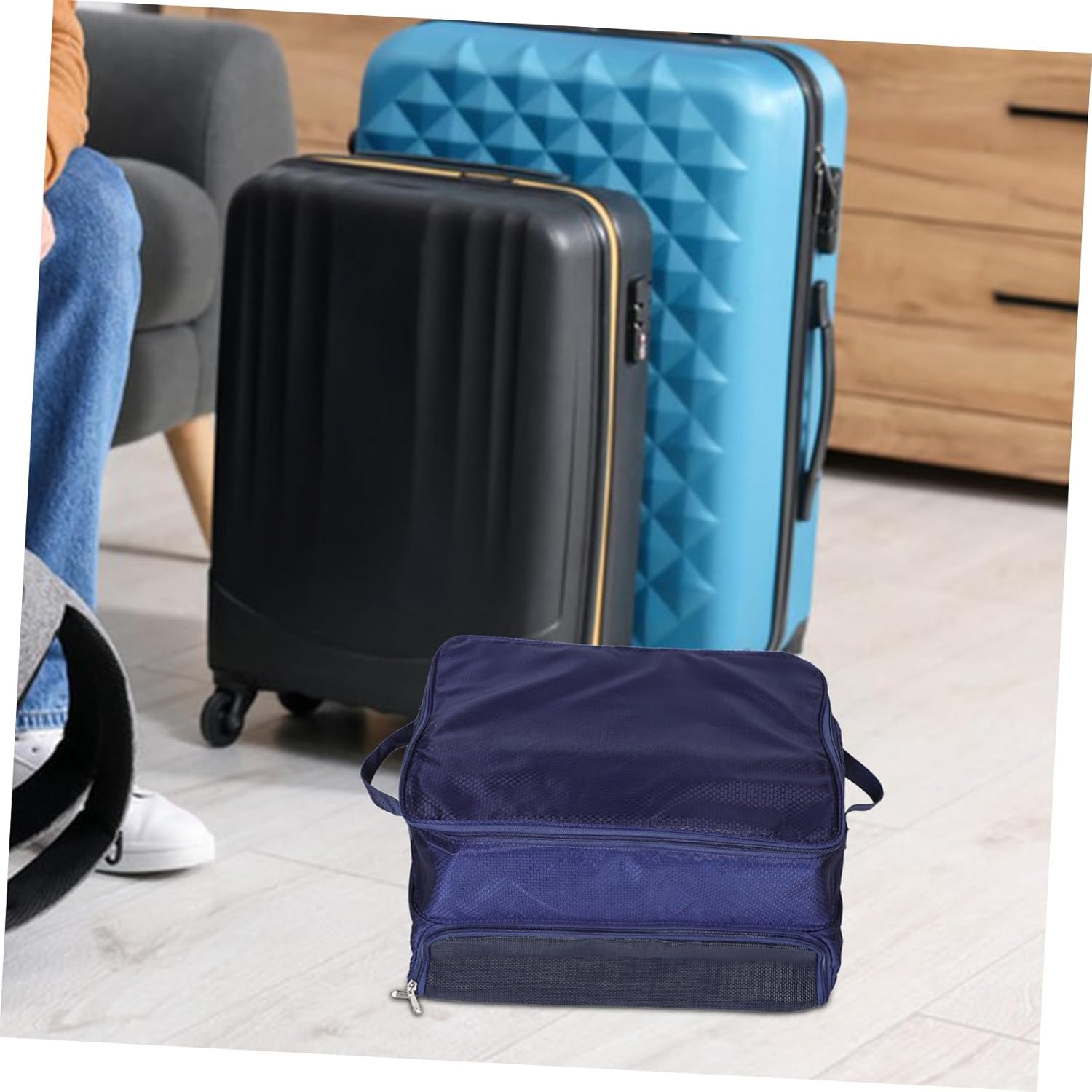 POPETPOP Golf Trunk Organizer Bag Golf Accessory Storage Valuables Pouch for Car Suv Outdoor Storage