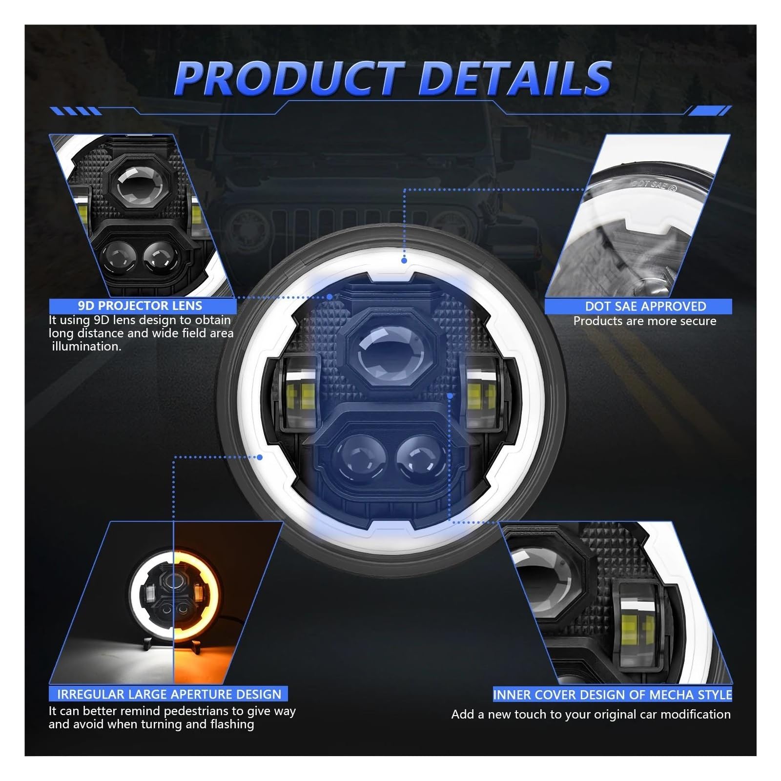 General Motors Phare Antibrouillard LED 4 Pouces Pour Jeep Wrangler Jeep Jk Tj 2pcsde Debuns 84600125 General Motors Phare Antibrouillard LED 4 Pouces Pour Jeep Wrangler Jeep Jk Tj 2pcsde Debuns 84600125