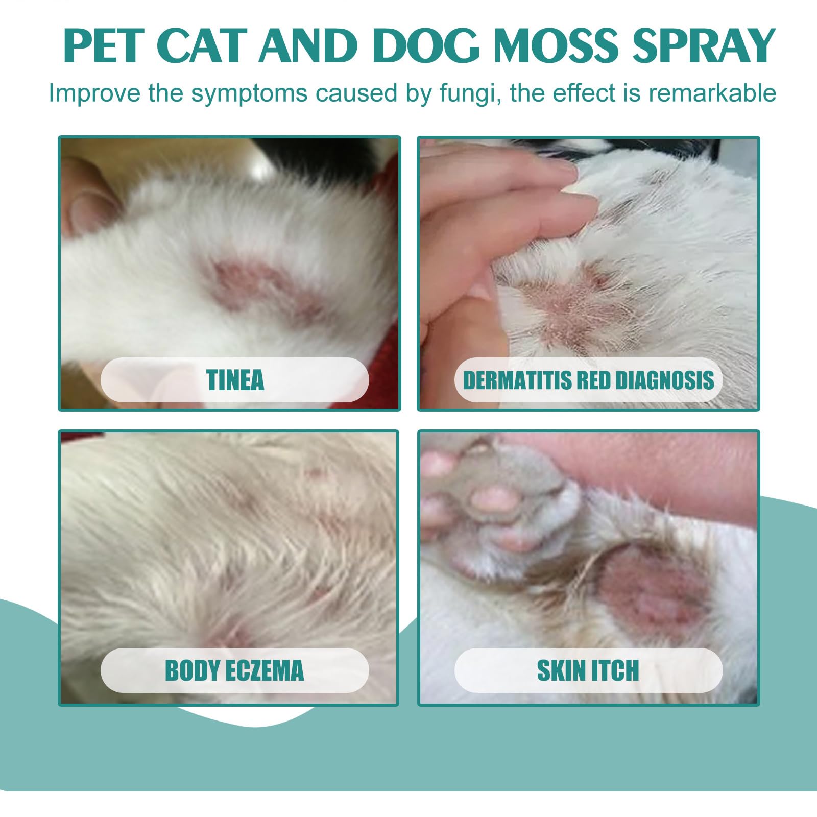 Spray Antiseptique pour Chiens et Chats,Spray de Guérison pour Animaux,Gel Soin des Plaies pour Animaux,Spray de Cicatrisation pour Animaux de Compagnie,1PC