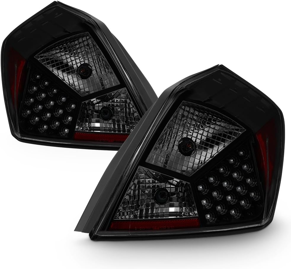AKKON - For 07-12 Nissan Altima L32A 4DR Sedan Black Smoked LED Tail Brake Light Lamp Assembly