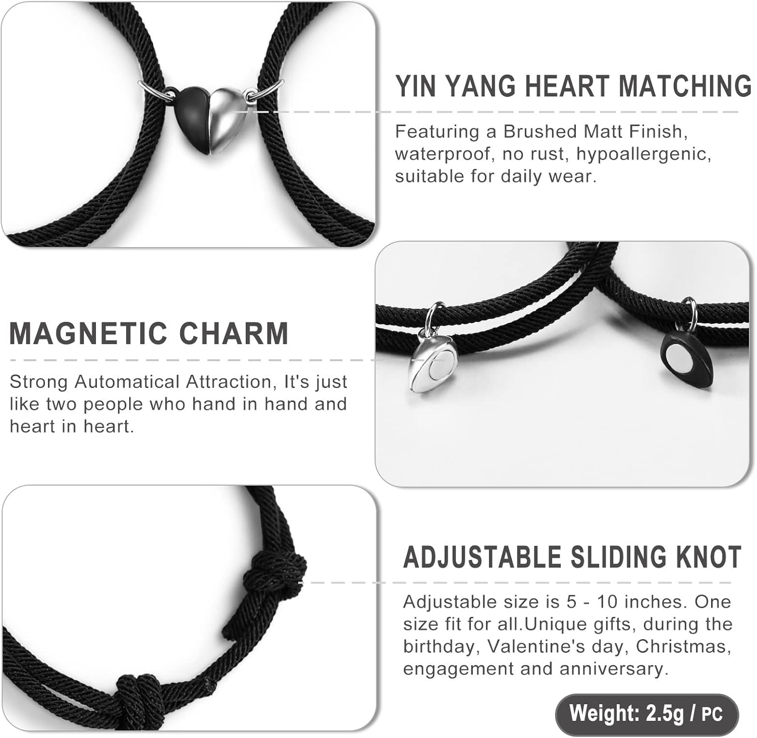 JF.JEWELRY Custom Dog Tag Necklace for Men Women Personalized | Engraving Date Text Pictures Stainless Steel Couple Necklaces for Him and Her (20-26 inches)