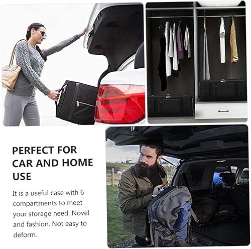 Miniatura 4 de Car Trunk Organizer Collapsible Storage Box with Buckle Closure and Handle Multi-compartment Car Storage Holder for Suv Sedan Truck Space-saving