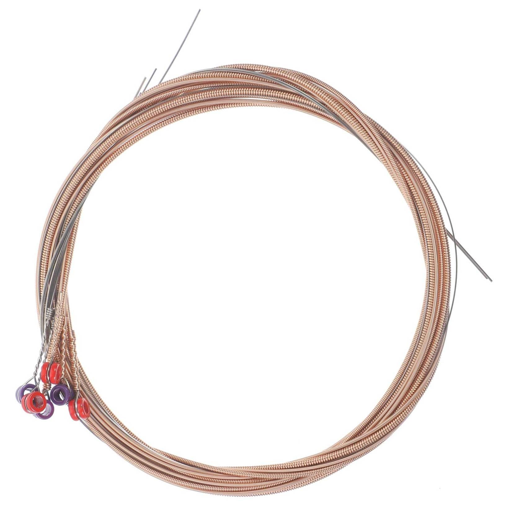 SUPVOX 6pcs Strings Classic Guitar Strings Durable Metal Acoustic Replacement Strings for Folk Guitar Easy Installation Present for Guitarists