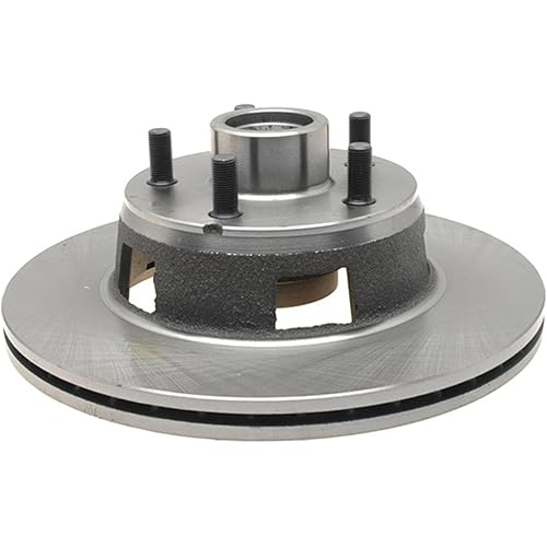 ACDelco Silver 18A1342A (19313092) Non-Coated Front Disc Brake Rotor and Hub Assembly