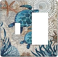 Vista 21 de Placa de pared dúplex de receptáculo de dispositivo de 1 gang de madera envejecida blanca gris con veta de tablón, cubierta de enchufe eléctrico