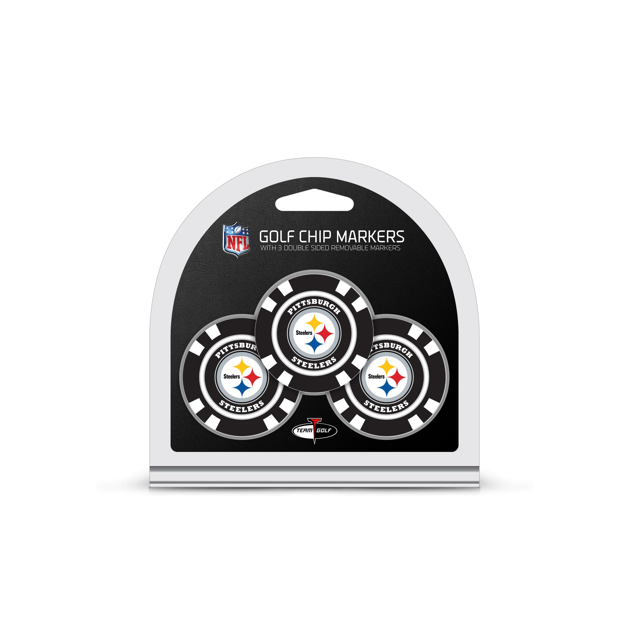 Team Golf NFL Poker Chip Size with Pop Out Smaller Double-Sided Enamel Markers