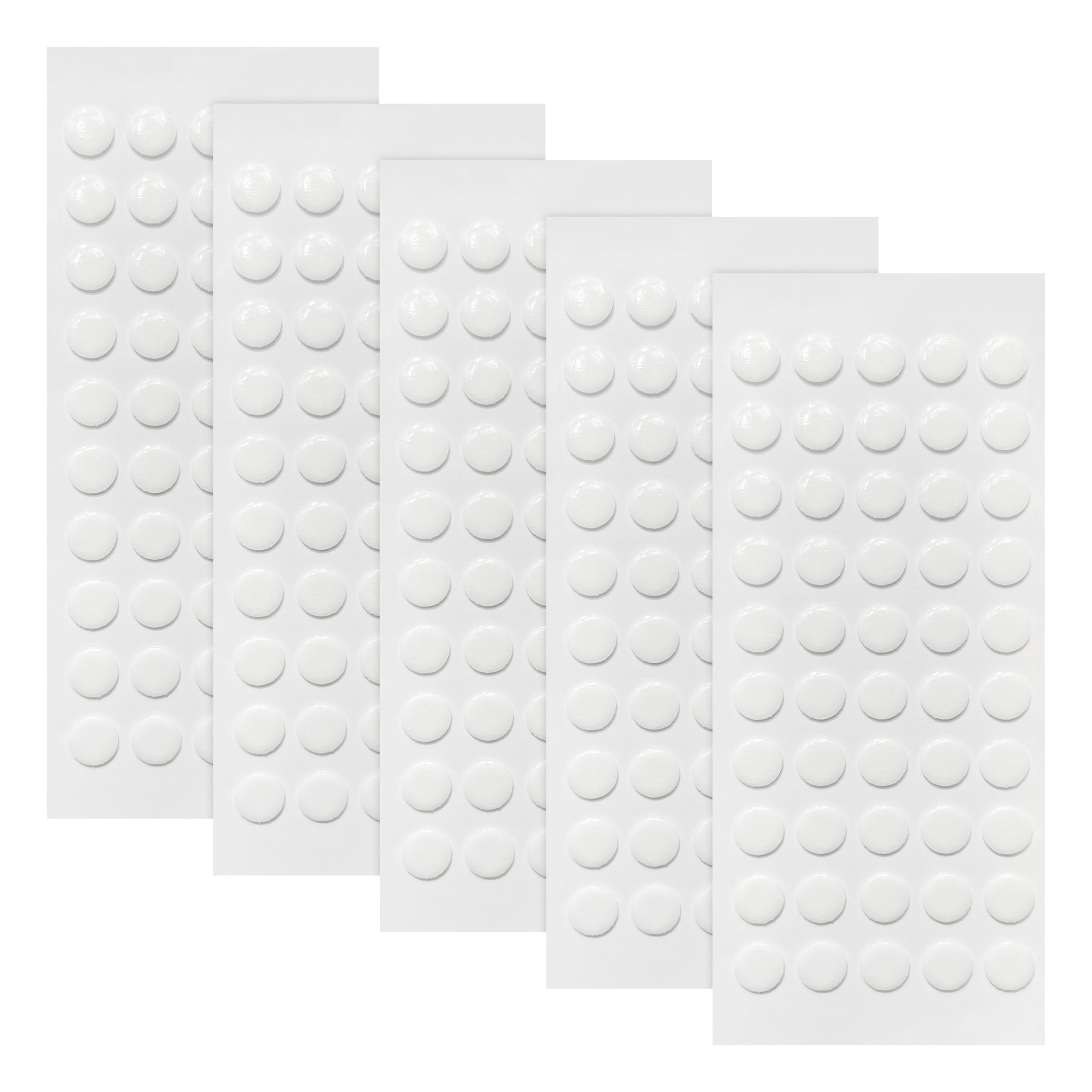 250Pcs Double Sided Adhesive Dots, 0.2" Clear Acrylic Dots with Strong Glue. Removable, Traceless, and Waterproof. Suitable for Classroom, Office, Crafts