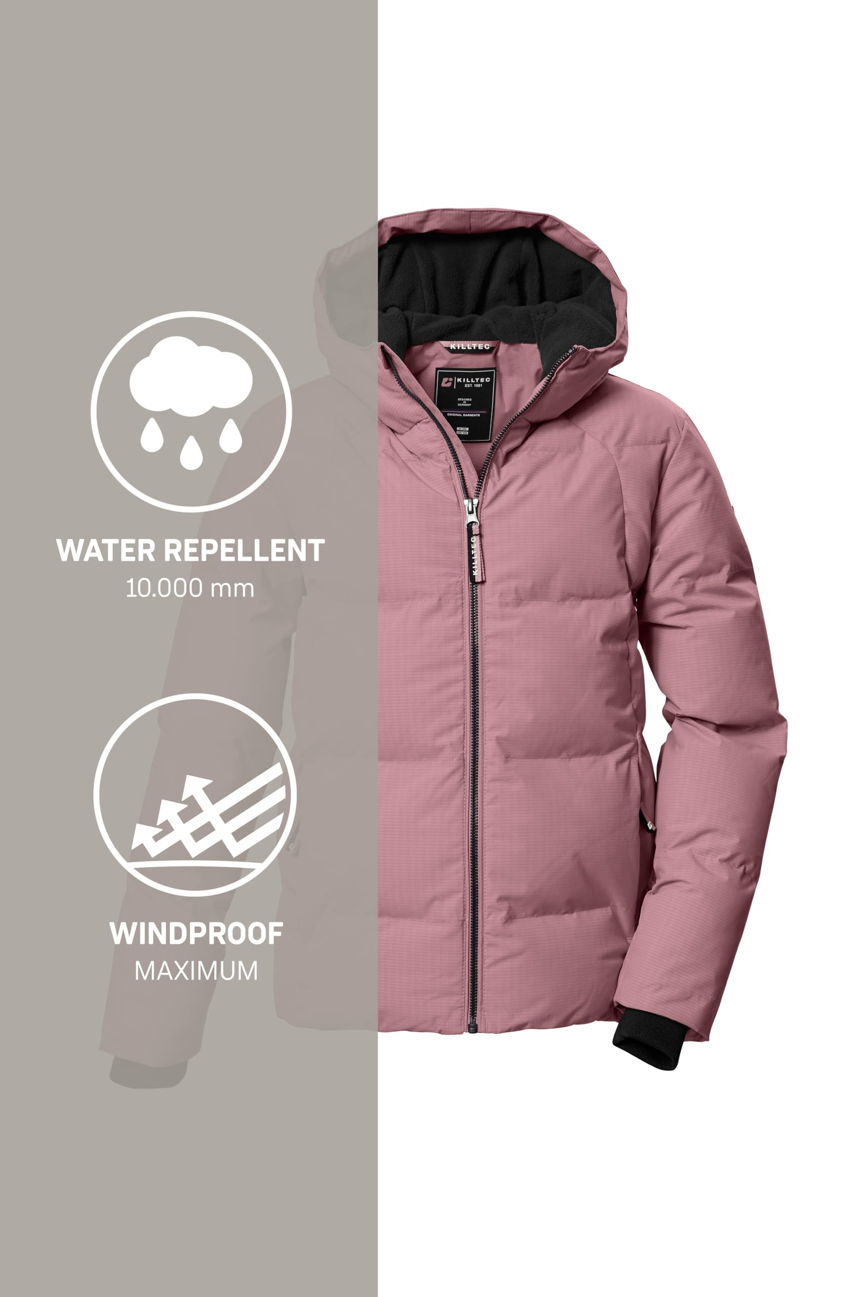 Killtec Kow 357 Grls Qltd Jckt Giacca trapuntata/giacca invernale con cappuccio Bambine e ragazze