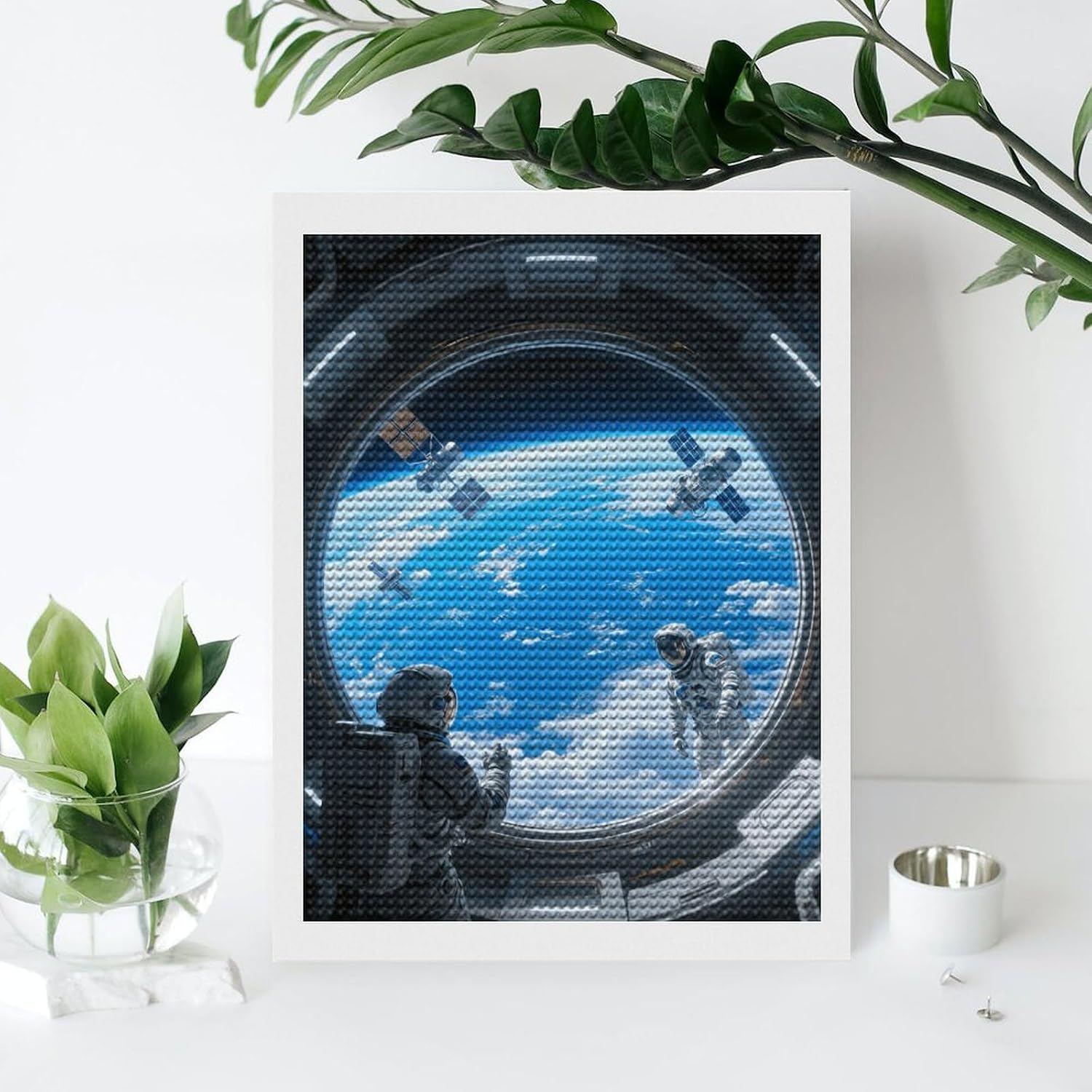 DJUETRUI Space Station View Diamond Art Kits, Full Drill Diamond Paintings image 4