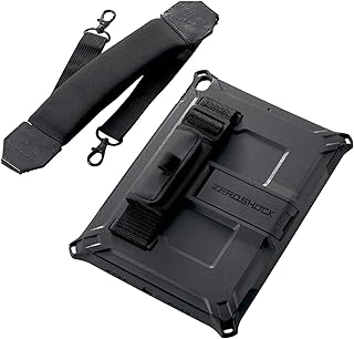 エレコム iPad Air 10.5 (第3世代 / 2019年) iPad Pro 10.5 (第1世代 / 2017年) フィルム ケース フルプロテクトケース ZEROSHOCK 耐衝撃 ショルダーベルト付 ブラック TB-A19MHVBK