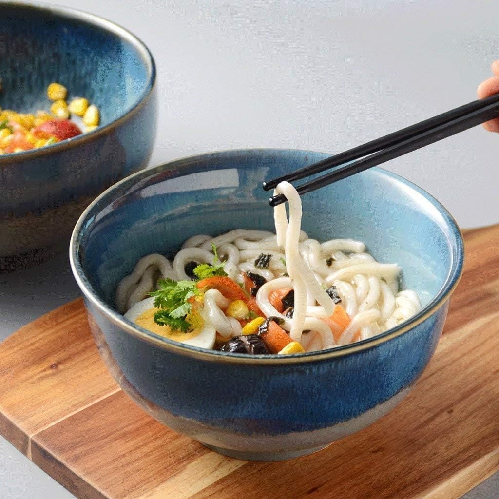 Bowls Ceramic Dinnerware Sets Food Dish Plates Rice Bowl Large Size Plates Green Porcelain Plate Noodle Vegetable Salad Fruit Rice Bowl