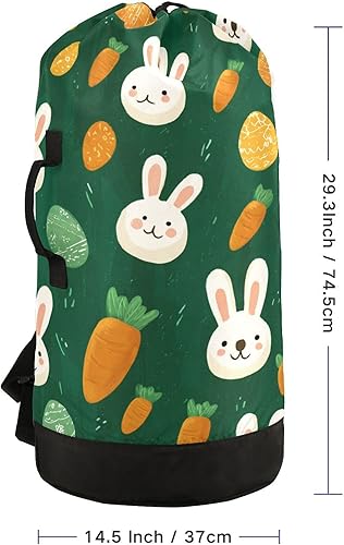 Vista 100 de Mochila de lavandería con correas ajustables para el hombro, bolsa de lavandería sucia para viajes, campamento, universidad, resistente, Rosa floral