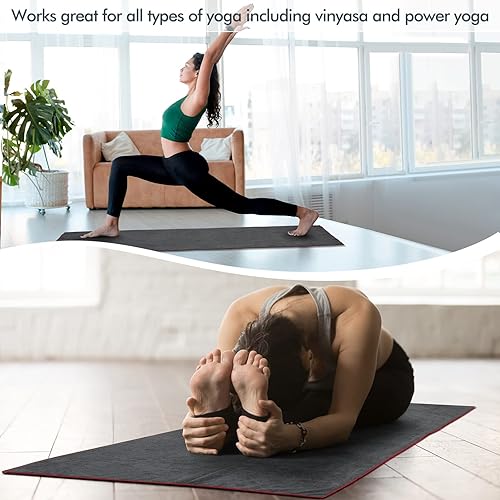Miniatura 7 de Oudain Paquete de 10 toallas de yoga caliente a granel antideslizantes para esterilla de yoga, toalla de microfibra absorbente del sudor para yoga