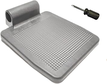 Universal Wheelchair Footplate - Replacement Parts, Foot Rest,fits Drive Blue Streak,Silver Sport 1-2, Cruiser III,Other Wheelchairs with Elevating or Elevated Leg Rests and Footplates, 1Ea, Black