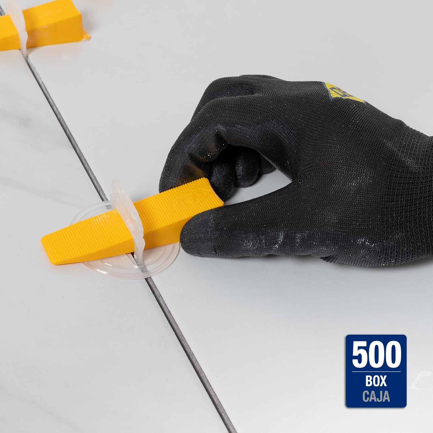 QEP 99775 LASH XL Tile Leveling System Wedges, Yellow (500-pack)