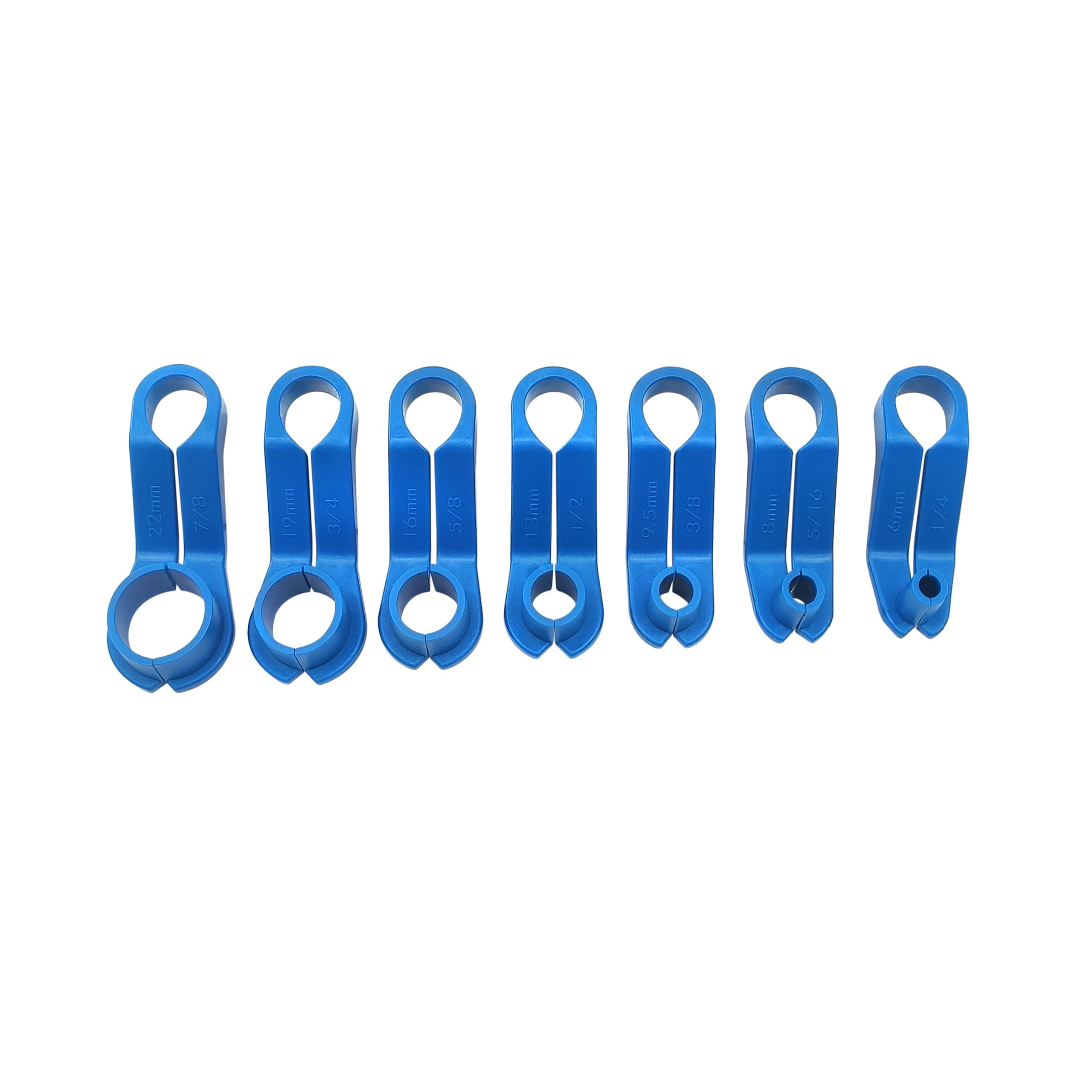 ZKTOOL 7 PZ Set di Attrezzi per scollegare la Linea del Carburante AC per la Maggior Parte delle Ford/GM/Chrysler/Mazda, 1/4 5/16 3/8 1/2 5/8 3/4 7/8 Pollici