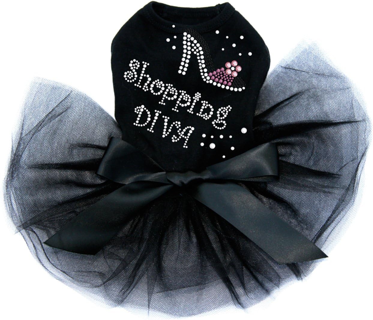 Shopping Diva - High Heel Shoe - Dog Tutu Dress, 3XL Black