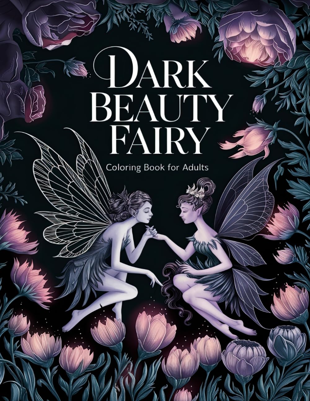 Dark Beauty Fairy Coloring Book for Adults: Captivating Dark Fairies: A Coloring Journey for Emotional and Creative Wellness