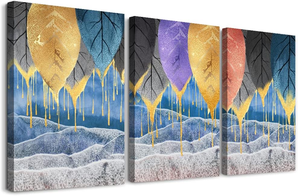 Abstract Canvas Wall Art - Boho & Fashion Decor for Living Room, Bedroom & Office - 3 Piece Set
